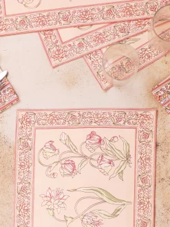 Ajmeer Placemat Set of 4 - Peach