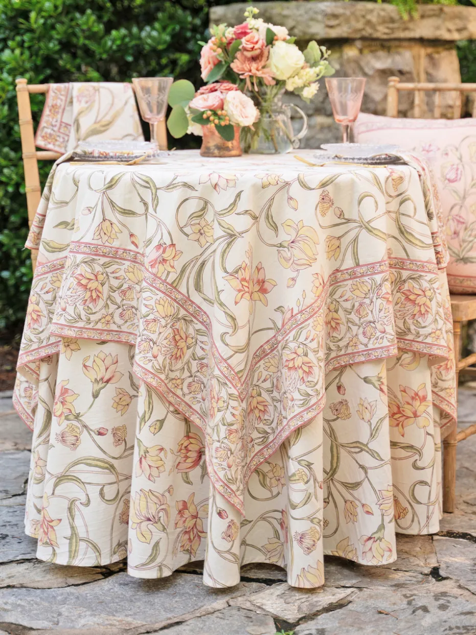 Ajmeer Round Cloth - Ivory