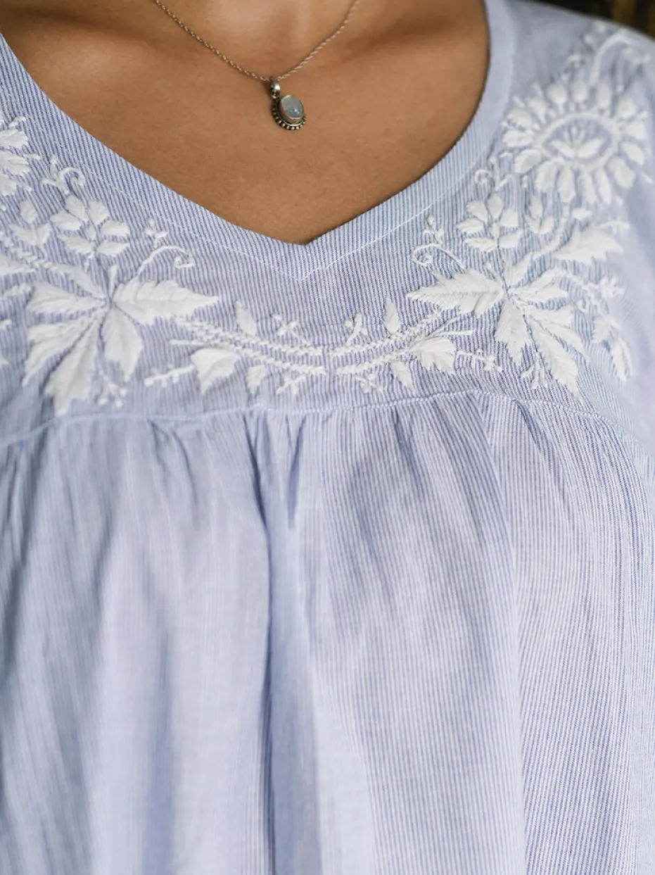 Arcadia Blouse - Blue