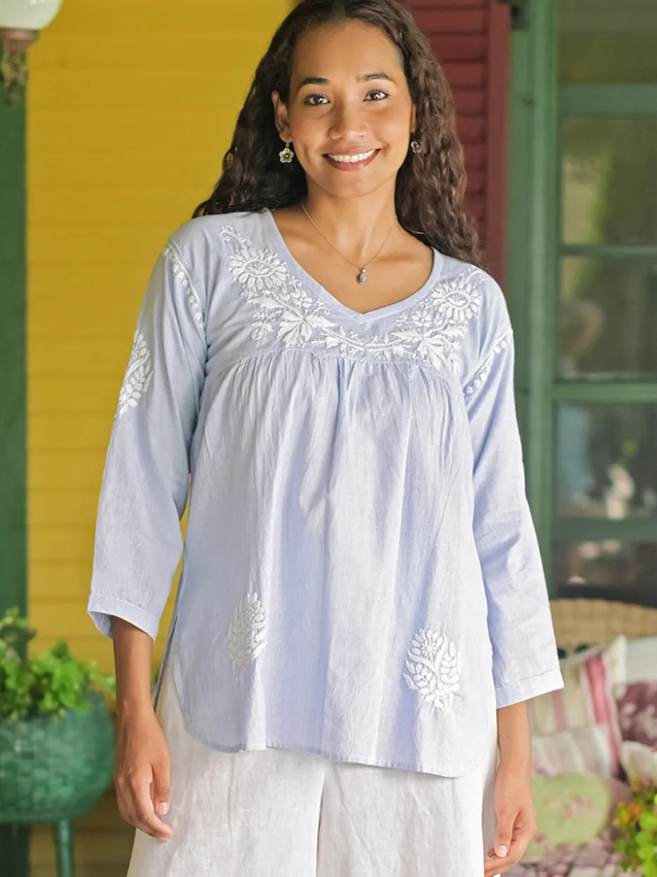 Arcadia Blouse - Blue