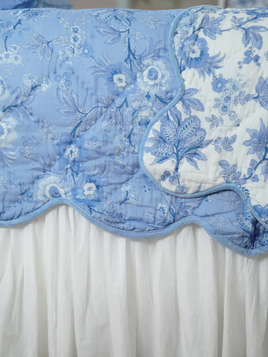 Augustine Quilt - Washed Blue