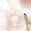 Aurora Glass Plates Set of 4 - Pink