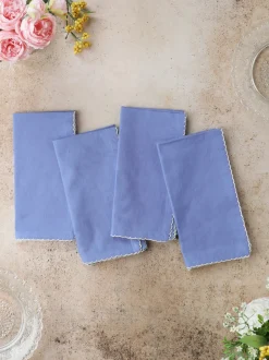 Essential Cottage Napkin Set of 4 - Periwinkle