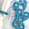 Heart Napkin Ring Set of 4 - Blue