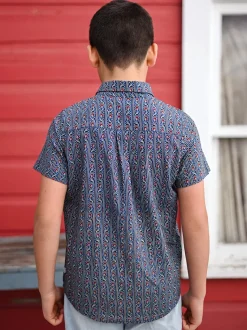 Indigo Trellis Kids Shirt