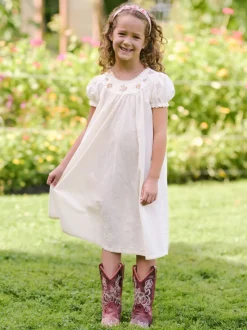 Prairie Kids Dress - Ecru