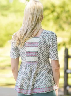 San Remo Peasant Blouse - White