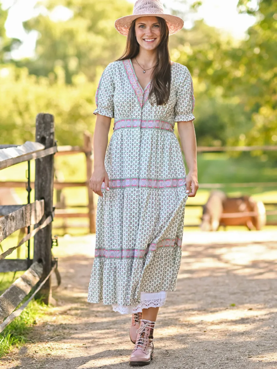 San Remo Prairie Dress - White