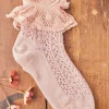 Whimsy Lace Ankle Sock - Pink